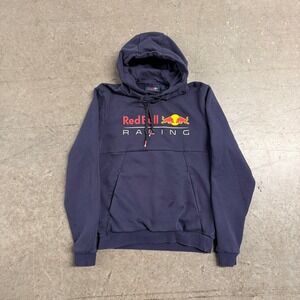 Red Bull Racing Hoodie Mens Small Navy‎ Blue F1 Formula One Graphic Sweatshirt